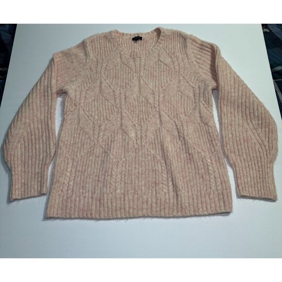 Talbots Women’s Sweater Pink Crew Neck Long Sleeve Pullover Size XL - Picture 1 of 7